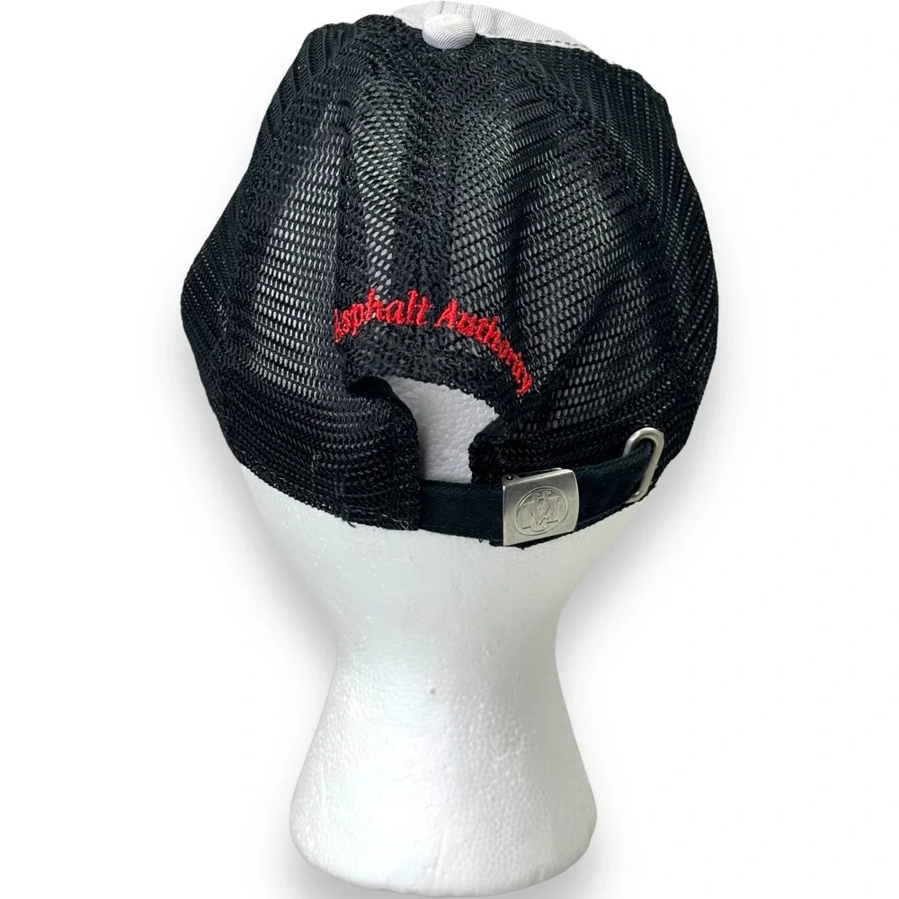 Meigs Paving Asphalts & Emulsions Hat Gray Black Mesh Trucker Cap Adjustable